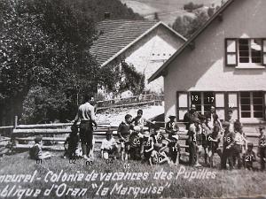 COLO LA PEYROUSE 1956 SEJOUR DANS LE VERCORS A LA BALME DE RENCUREL DETAIL 01